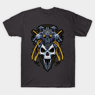 Mecha Skull S02 D08 T-Shirt